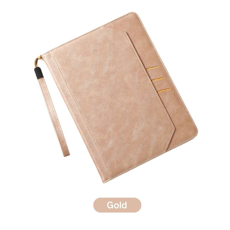 Load image into Gallery viewer, [With Pen Slot][With Card Slot] Apple iPad Air 4 10.9&quot; (2020) - Business PU Leather Fold Stand Series Case With Wrist strap
