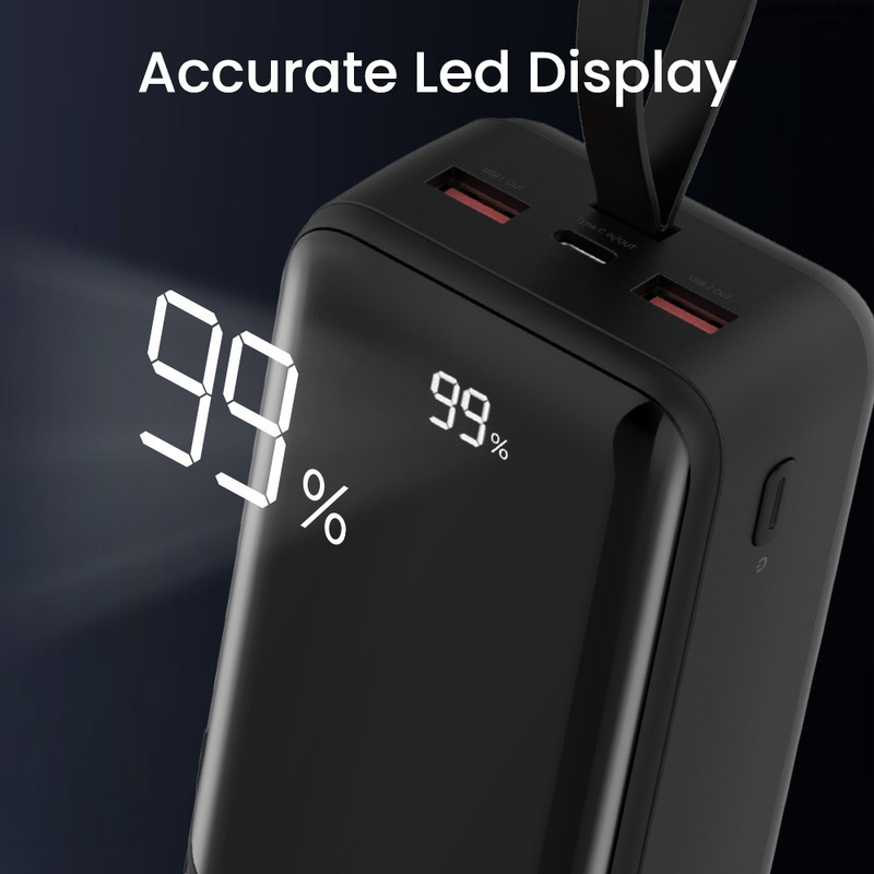Load image into Gallery viewer, iQuick POWER SQUARE 0 Digital Display Power Bank 30000mAh 22.5W
