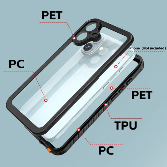 [FS Series] Apple iPhone 16 Plus - Redpepper Full Covered Waterproof Heavy Duty Tough Armor Case