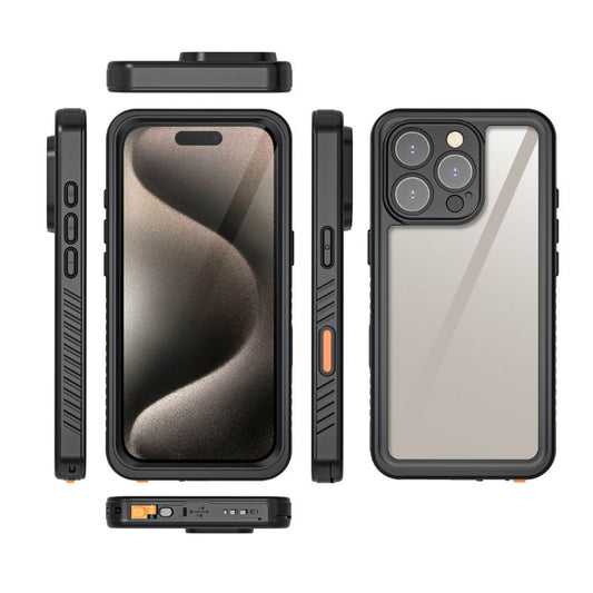 [FS Series] Apple iPhone 16 Pro Max - Redpepper Full Covered Waterproof Heavy Duty Tough Armor Case