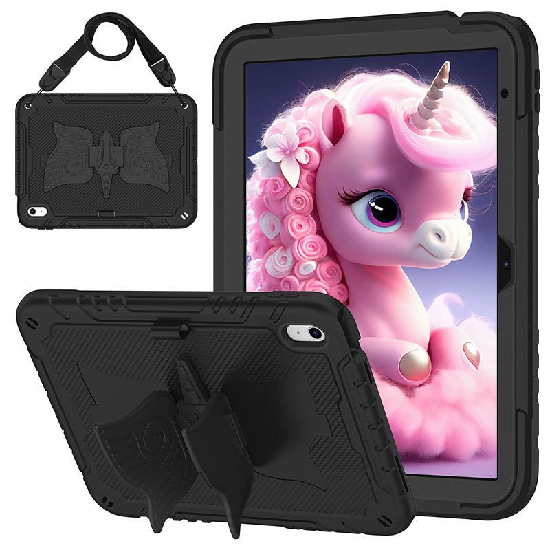 Load image into Gallery viewer, [Built-in Ring Holder][With Pen Slot] Apple iPad Air 11-inch M2/M3 (2024/2025) Butterfly Kids Heavy Duty Serise Case
