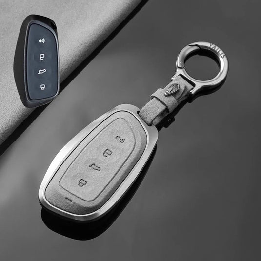 Great Wall High-Quality Suede Car Key Fob Case Cover For Haval Raptor, Dargo 2nd Gen, Xiaolong Max, Shenshou, H6