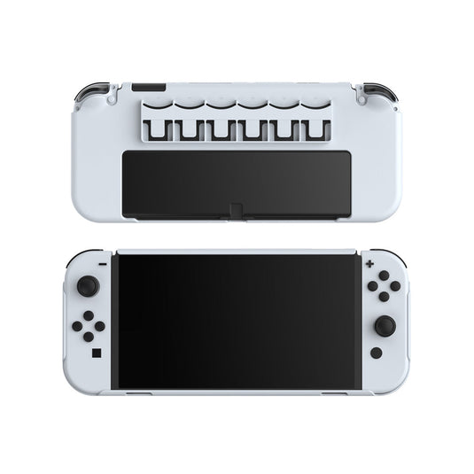 Switch OLED Integrated Protective Shell with 6 Game Card Slots Full Protection Cover - Polar Tech Australia