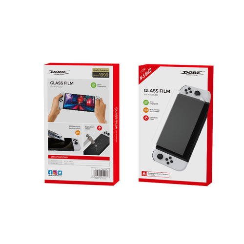 Nintendo Switch OLED 2Pcs Anti-fingerprint Film 9H Tempered Glass Screen Protector - Polar Tech Australia