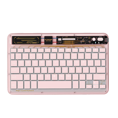 Benwis Transparent Mute Bluetooth Wireless Keyboard with RGB Backlit - i-Station Mobile Phone & Electronic Device Repair and Accessories