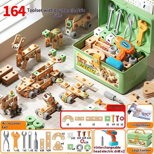 Kids DIY Assembly Construction Tool Set – Creative Building & Parent-Child Interactive Learning Toy - i-Station Mobile Phone & Electronic Device Repair and Accessories