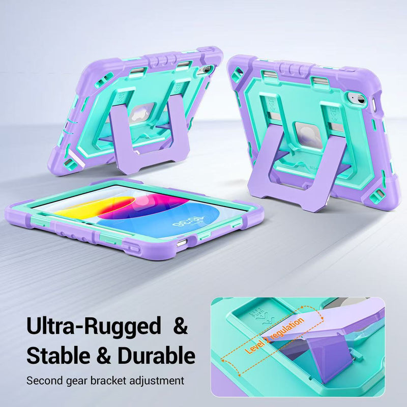 Load image into Gallery viewer, [Built-in Stand][With Shoulder Strap] Apple iPad Air 11-inch M2/M3/M4 (2024/2025/2026) Shock-absorb Heavy Duty Case
