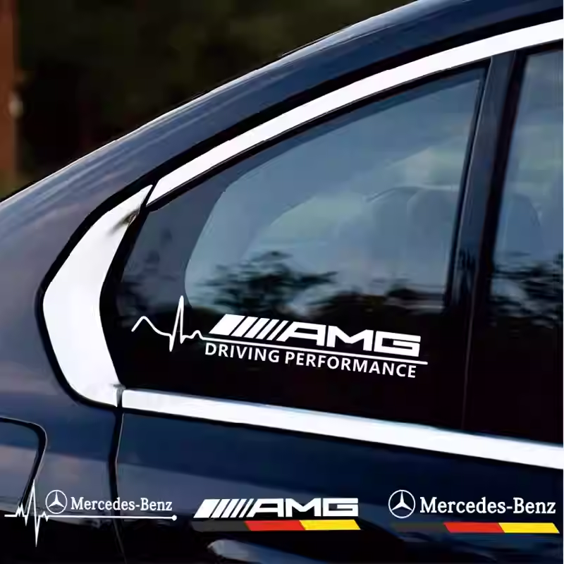 Load image into Gallery viewer, Mercedes-Benz Sport Style Rear Window &amp; Quarter Window Decal Sticker for A/B/C/E/GLA/GLC/CLS
