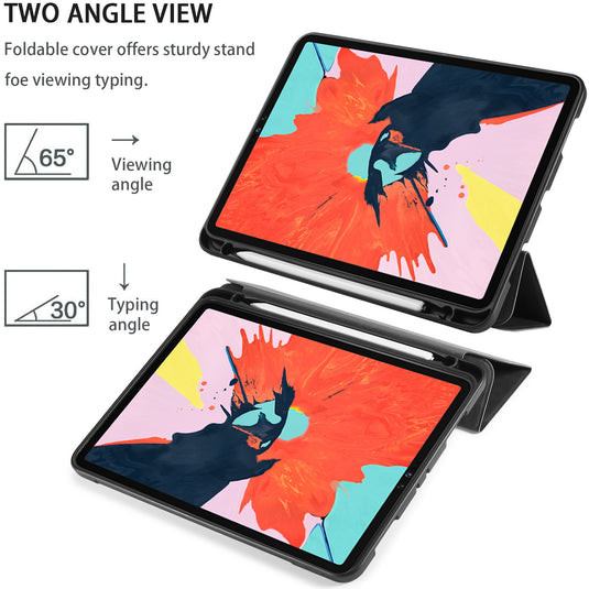 [With Pen Slot] Apple iPad 7/8/9 10.2'' 7/8/9th Gen (2019/2020/2021) - Business Shockproof Stand Case - i-Station Mobile Phone & Electronic Device Repair and Accessories