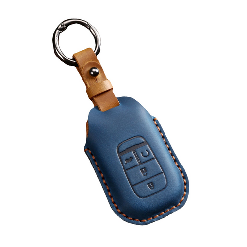 Honda Handcrafted Genuine Leather Car Key Fob Case Cover For CR-V, Accord, Civic, HR-V, Pilot