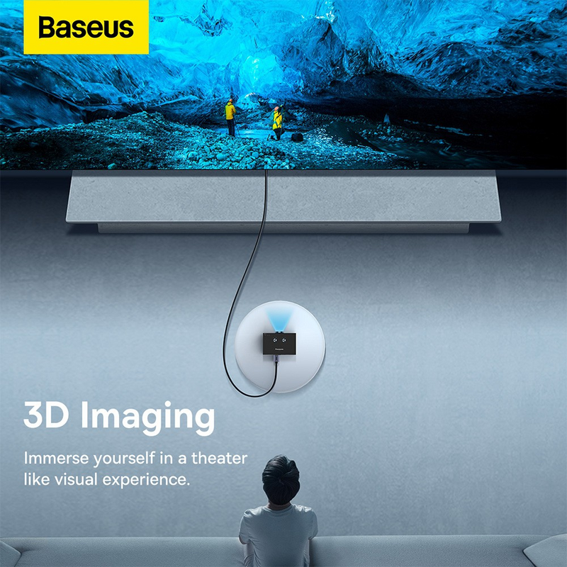 Load image into Gallery viewer, Baseus High Definition Series Graphene HDMI to HDMI 4K Adapter Cable 5M - Black - i-Station Mobile Phone &amp; Electronic Device Repair and Accessories
