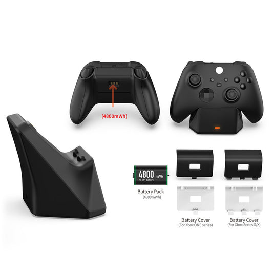 XBox One & Xbox Series S & Series X Wireless Controller Fast Charger Wireless Charging Dock Station With Extra 1200mAh Battery - Polar Tech Australia