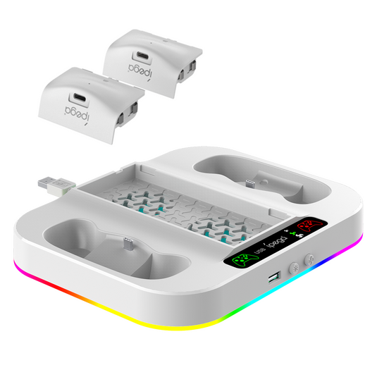 Xbox Series S Charging Dock Cooling Fan Controller Charger Base Station with 2x1400mAh Battery - Polar Tech Australia