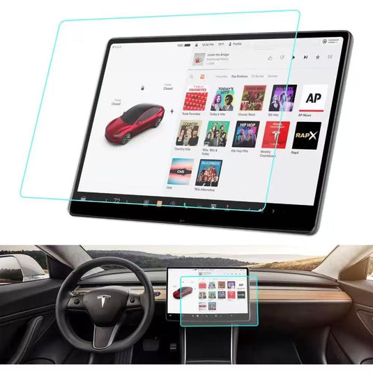 Tesla Model 3 2024 Car Navigation Display Tempered Glass Screen Protector (2-Pack)