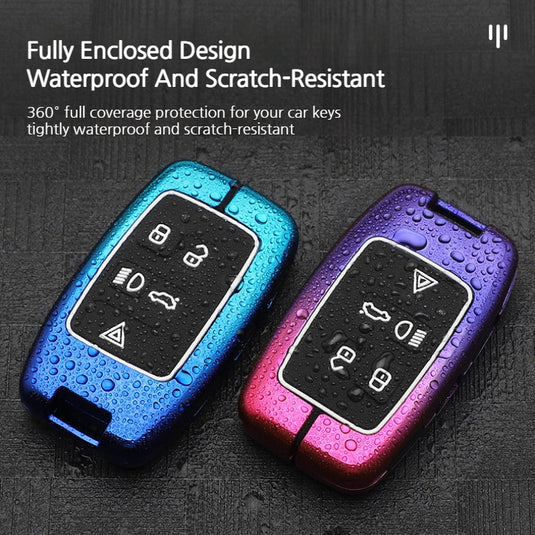 Jaguar Zinc Alloy + Silicone Smart Car Key Fob Case Cover For XEL, XJ, F-PACE, XFL, E-PACE, XE, XF, F-TYPE - i-Station Mobile Phone & Electronic Device Repair and Accessories