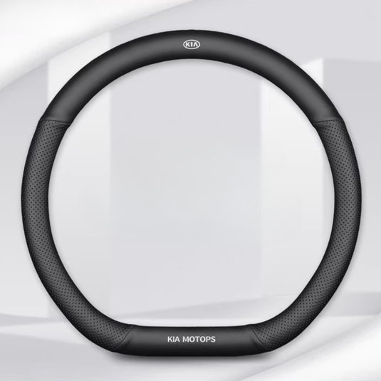 Kia Nappa & Carbon Fiber Car Steering Wheel Covers for K3, K5, K2, Sonet, Sportage, Seltos, KX3, Stonic, K4, KX5, Pegas, EV5