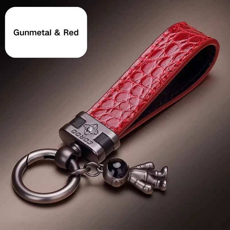 Load image into Gallery viewer, Premium Genuine Leather Keychain Pendant, Refined &amp; Timeless Gift
