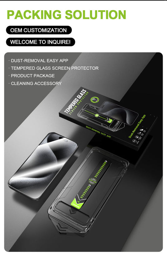 [Easy Installation Kit] Apple iPhone 11/Pro/Pro Max/XR/XS/XS Max  - Auto Dust-Elimination Installation Full Covered 9D Tempered Glass Screen Protector