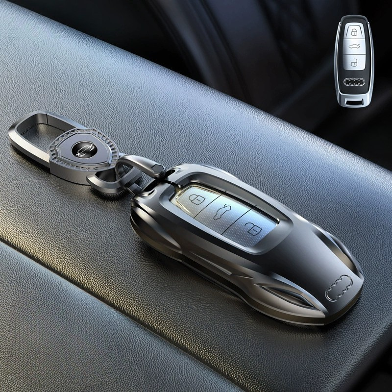 Load image into Gallery viewer, Audi Zinc Alloy Silicone Car Key Fob Case Cover For A3 For A4, A5, Q3, Q7, Audi TT - i-Station Mobile Phone &amp; Electronic Device Repair and Accessories
