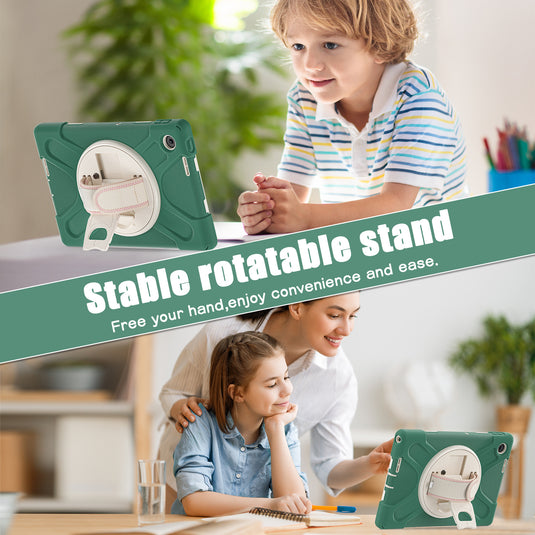[Built-in Stand] Lenovo Tab 10.1" 2025 (TB311FU/TB311XU) - Kid Shockproof Heavy Duty Series Case With Shoulder Strap