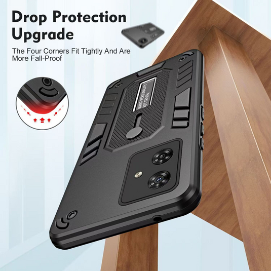 [Built-in Stand]  Motorola Moto G41 Full-Coverage Shockproof Anti-Slip Essentials Series Case