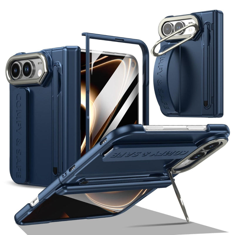 Load image into Gallery viewer, Apple iPhone Duo - Film Integrated Lens Frame Bracket Phone Case with Wristband / Pen - Polar Tech Australia
