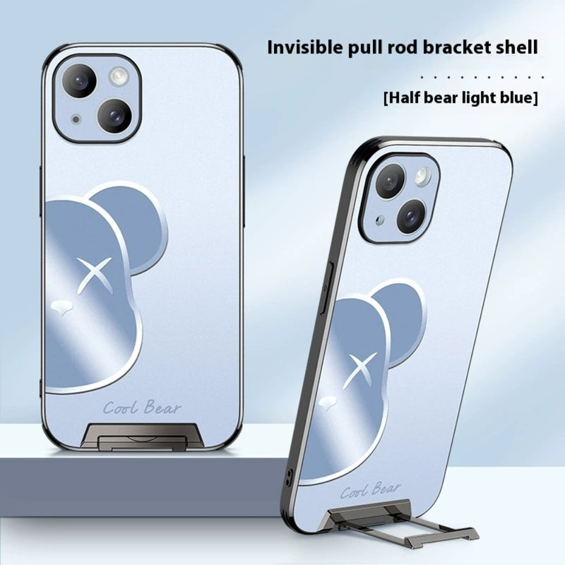 Load image into Gallery viewer, [Pull-Out Bracket] Apple iPhone 14/Plus/Pro/Max - Anti-Fingerprint Ultra-Thin Phone Case
