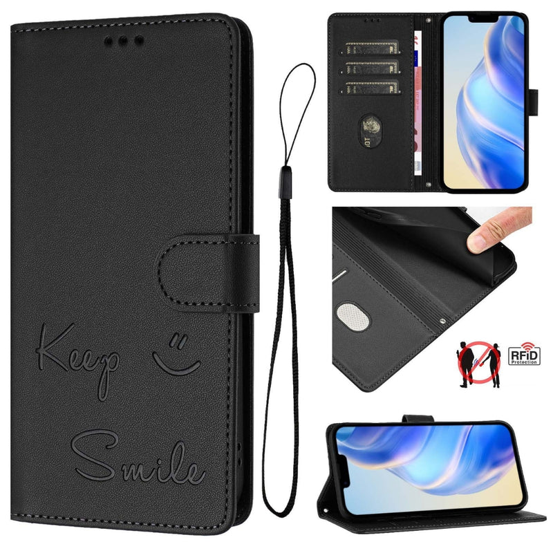 Load image into Gallery viewer, [With Card Slot] OPPO Reno 12 5G (CPH2625) - Fashion Smile PU Leather Wallet Series Stand Case With Lanyard
