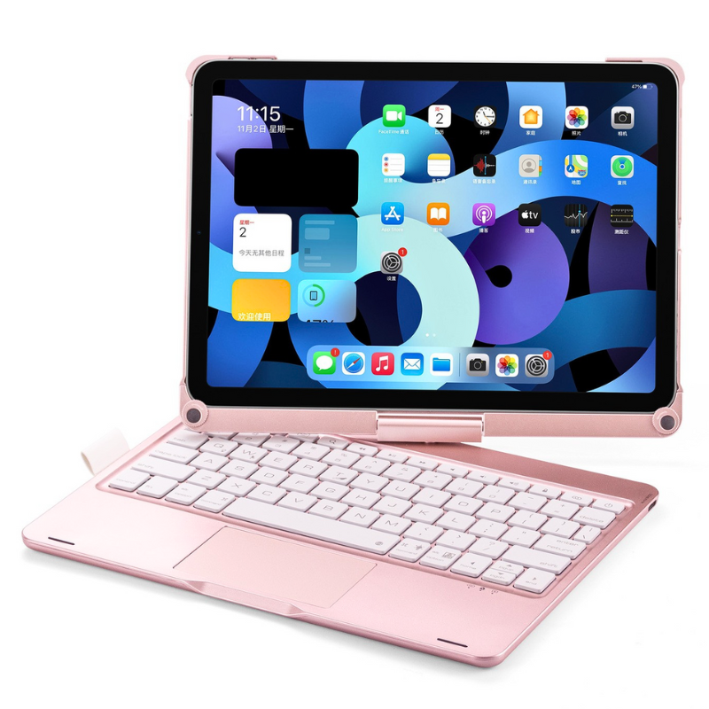 Load image into Gallery viewer, Apple iPad Mini 6/7 8.3&#39;&#39; 6/7th Gen (2021/2024) 360° Rotating Wireless Touchpad Keyboard Flip Cover Case
