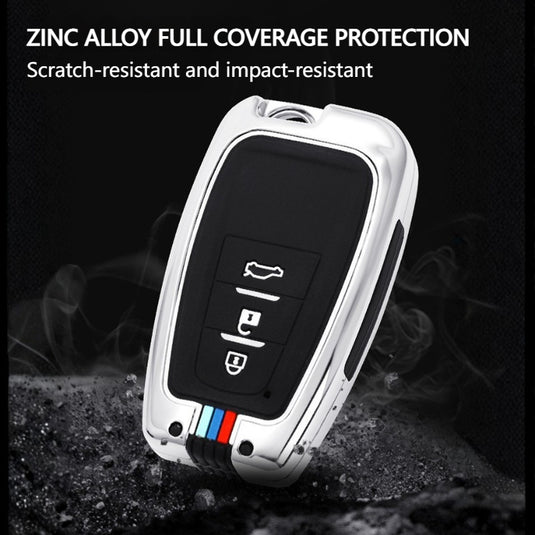 Toyota Metal Shell & Soft Silicone Full Protection Car Key Fob Case Cover For Camry RAV4 Highlander Avalon C-HR Prius Corolla - i-Station Mobile Phone & Electronic Device Repair and Accessories