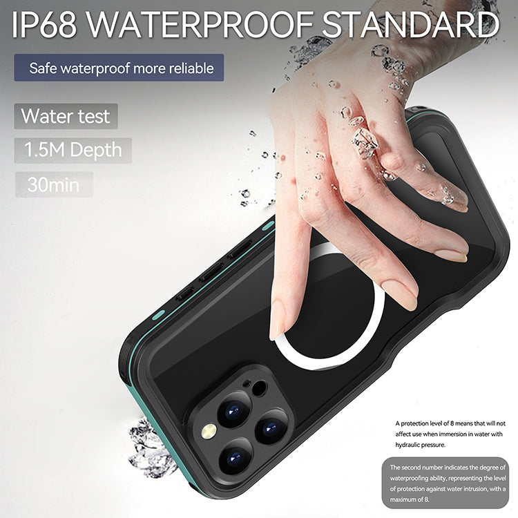 Load image into Gallery viewer, [MagSafe Compatible][IP68 Waterproof] Apple iPhone 16 / 16 Plus / 16 Pro / 16 Pro Max Redpepper D-UP Series - Magnetic Lifeproof Style Phone Case With Lanyard
