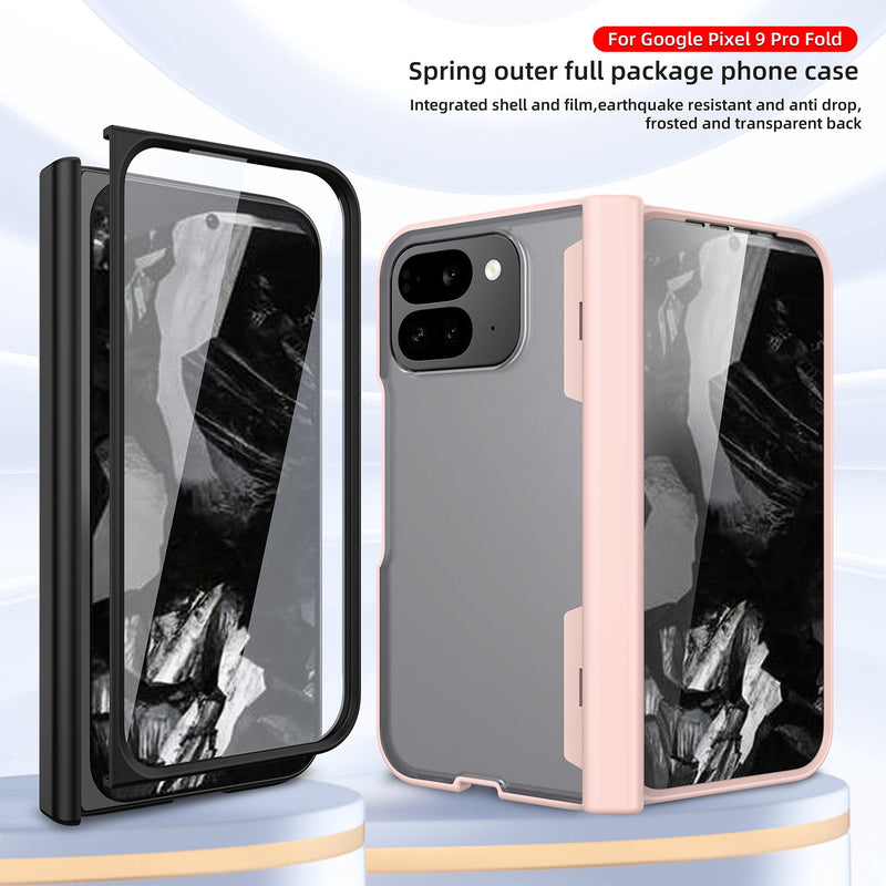 Load image into Gallery viewer, Google Pixel 9 Pro Fold - Full Coverage Matte Folding Spring Hinge Case
