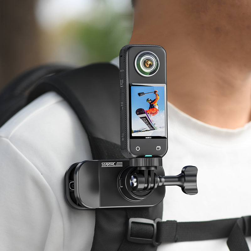 Load image into Gallery viewer, STARTRC Magnetic Universal Backpack Clip for Action Cameras
