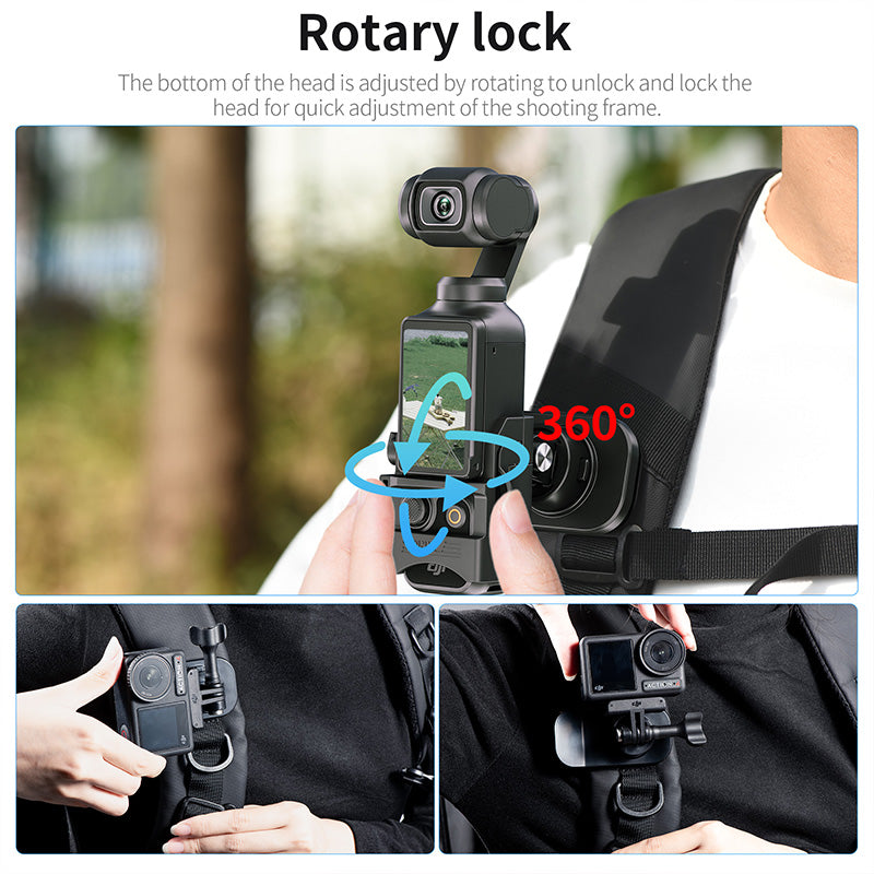 Load image into Gallery viewer, STARTRC Magnetic Universal Backpack Clip for Action Cameras
