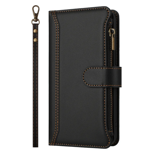 [With Card Slot] VIVO V50 5G - Multifunctional Flip Phone Case With Magnetic Closure & Wrist Strap - i-Station Mobile Phone & Electronic Device Repair and Accessories