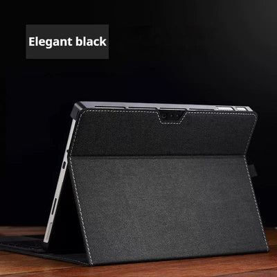Microsoft Surface Pro 8 (1983) - Business Slim Folding PU Leather Hard Back Shell - i-Station Mobile Phone & Electronic Device Repair and Accessories