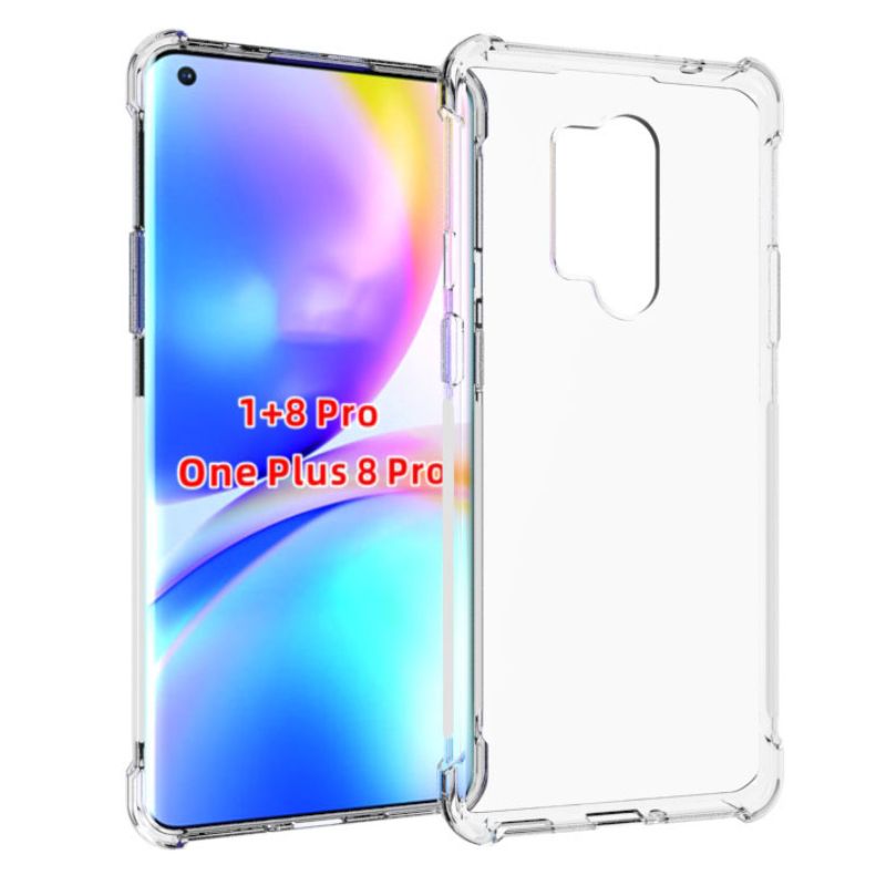 Load image into Gallery viewer, OnePlus 1+8 Pro - AirPillow Cushion Transparent Soft Clear TPU Four Corners Protective Case With 2PC 9H Tempered Glass Screen Protector
