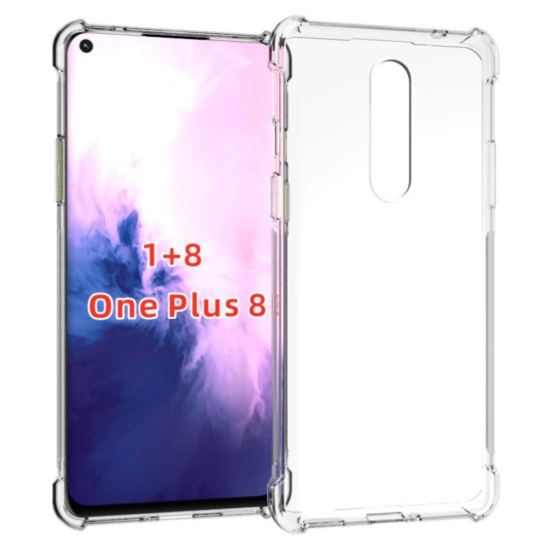 Load image into Gallery viewer, OnePlus 1+8 - AirPillow Cushion Transparent Soft Clear TPU Four Corners Protective Case With 2PC 9H Tempered Glass Screen Protector
