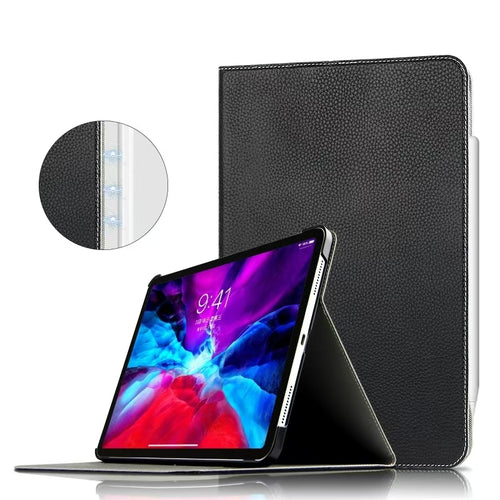 Apple iPad Pro 12.9-inch 4th Gen (2020) Ultra-thin Smart Genuine Leather Shockproof Case