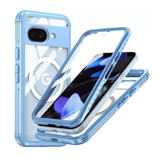 [Magsafe Compatible][Built-in Glass Screen Protector] Google Pixel 9A - Transparent Full Covered Shockproof Lifeproof Series Case