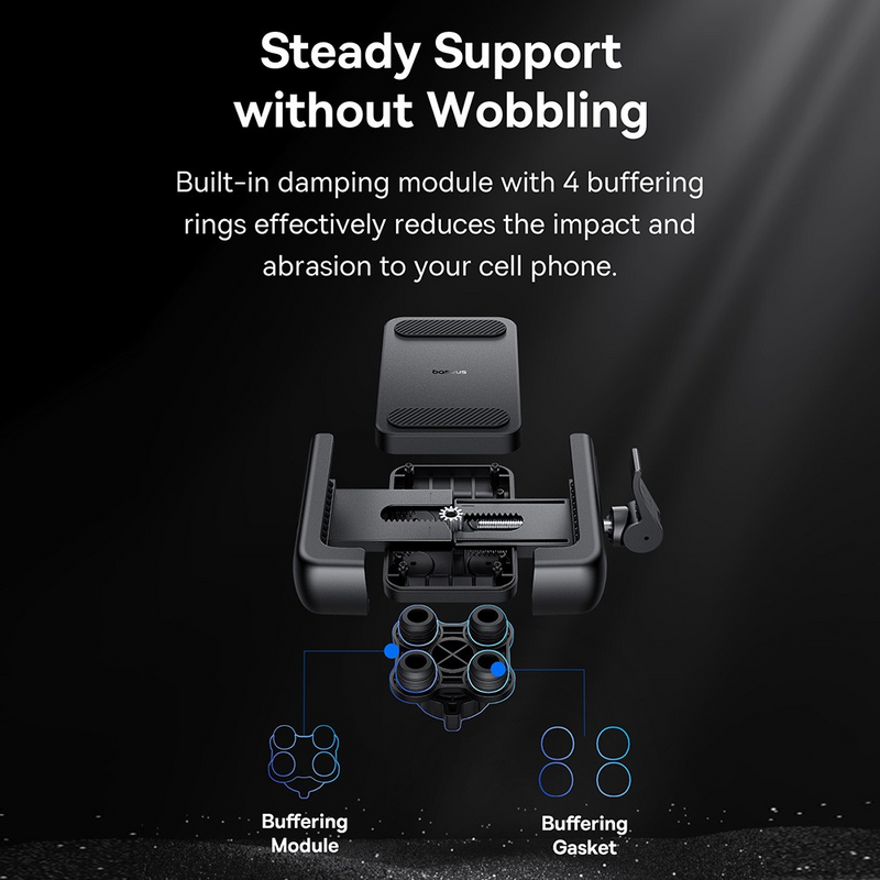 Load image into Gallery viewer, Baseus GoTrip Series Bike Phone Mount Rearview Mirror Version-Cluster Black
