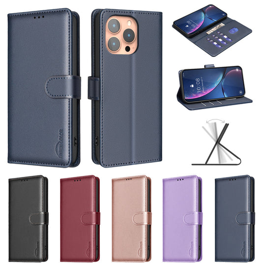 [With Card Slot] Motorola Moto G75 Multi Functional Leather Buckle Flap Wallet Series Case