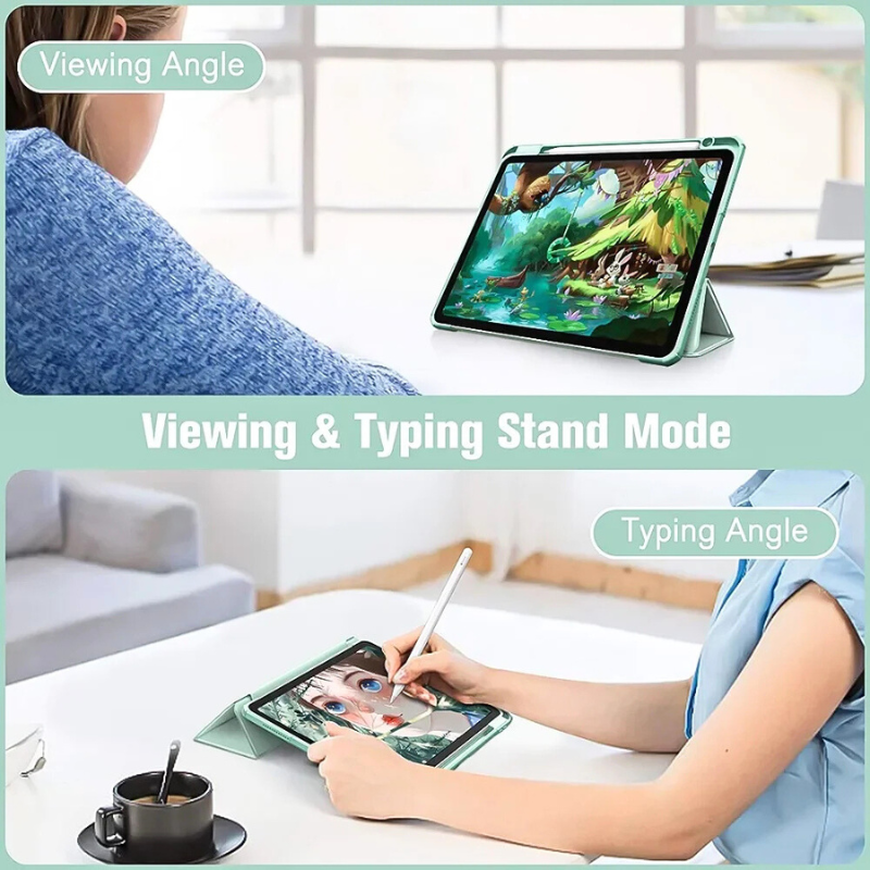 Load image into Gallery viewer, Apple iPad Pro 12.9-inch 4/5/6th Gen (2020/2021/2022) Acrylic Transparent Tablet Case with Pencil Slot
