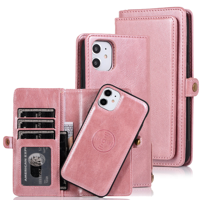 Load image into Gallery viewer, [With Card Slot] Apple iPhone 16/Pro/Pro Max/Plus Multi-Functional Leather 2-in-1 Wallet Series Case
