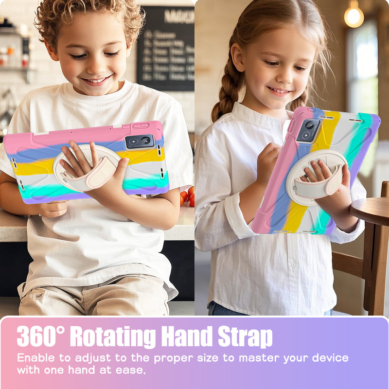 Load image into Gallery viewer, [Built-in Stand] Lenovo Tab K11 Plus 11.45&quot; 2024 (TB352FU/XU) - Kid Shockproof Heavy Duty Series Case With Shoulder Strap
