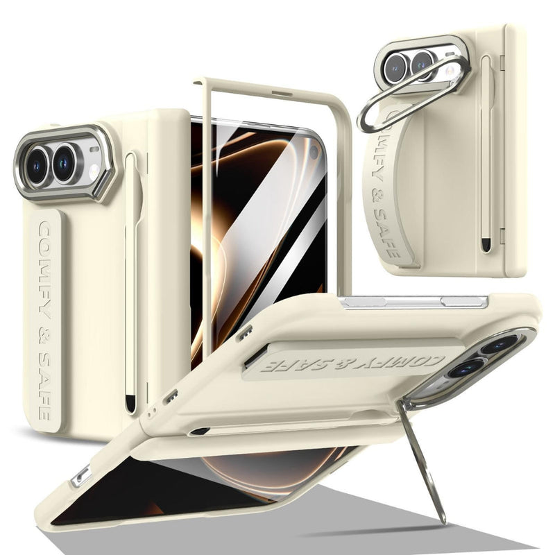 Load image into Gallery viewer, Apple iPhone Duo - Film Integrated Lens Frame Bracket Phone Case with Wristband / Pen - Polar Tech Australia
