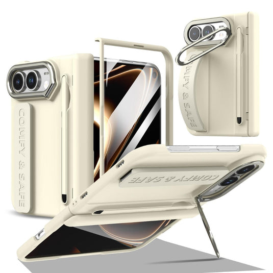 Apple iPhone Duo - Film Integrated Lens Frame Bracket Phone Case with Wristband / Pen - Polar Tech Australia