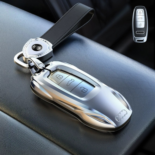 Audi Zinc Alloy Silicone Car Key Fob Case Cover For A3 For A4, A5, Q3, Q7, Audi TT - i-Station Mobile Phone & Electronic Device Repair and Accessories