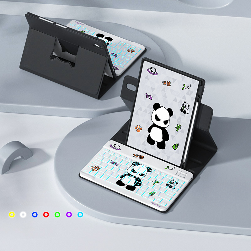 Load image into Gallery viewer, [With Backlit] Apple iPad 5/6 9.7'' 5/6th Gen (2017/2018) - Cartoon Rotation Magnetic Adsorption Keyboard Case - i-Station Mobile Phone &amp; Electronic Device Repair and Accessories
