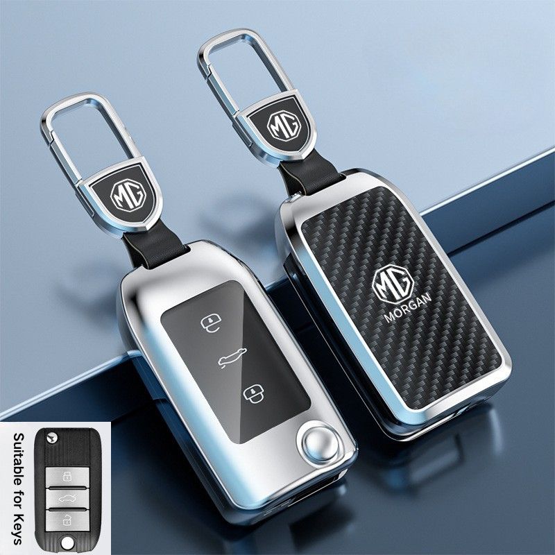 Load image into Gallery viewer, MG Zinc Alloy + TPU Smart Car Key Fob Case Cover For MG3, MG5, MG6, MG7, GT, GSF, ONE, ZS, EV EZS, HS, EHS,ONE

